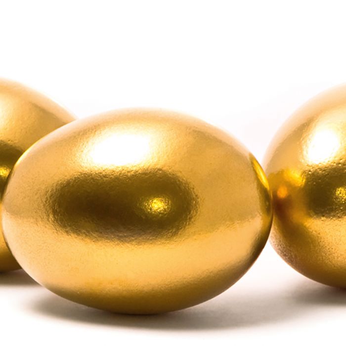 drei goldene Ostereier